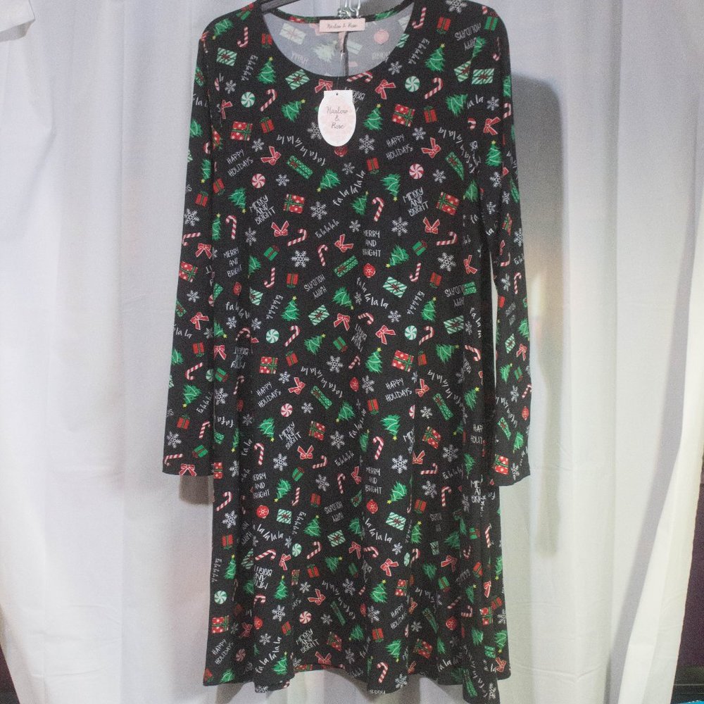 Harlow and Rose Festive Christmas Dress Size Medium